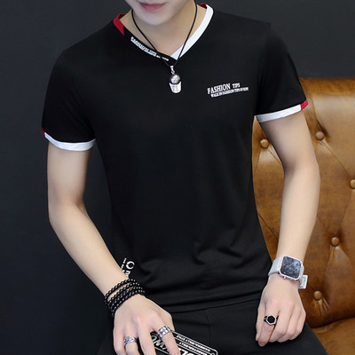 Ανδρικό καθημερινό μπλουζάκι σε μαύρο και άσπρο χρώμα