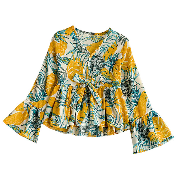 Elegáns női blúz virágos motívumokkal, különböző színekben