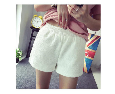 Alkalmi női rövidnadrág gumírozással, két színben