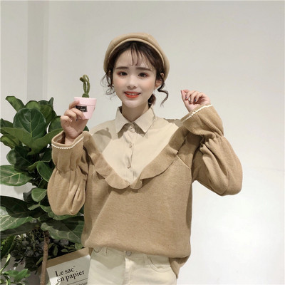 Alkalmi női ing fekete és krém színben