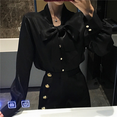 Aktuális női ing több színben szalaggal