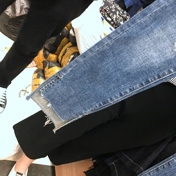 Alkalmi női farmer, alacsony derékkal