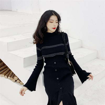 Friss női blúz két színben Lotus ujjal