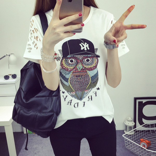 Alkalmi női póló rátéttel, két színben