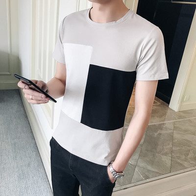 Ανδρικά μπλουζάκια με κοντό μανίκι σε άσπρο μαύρο και γκρι χρώμα