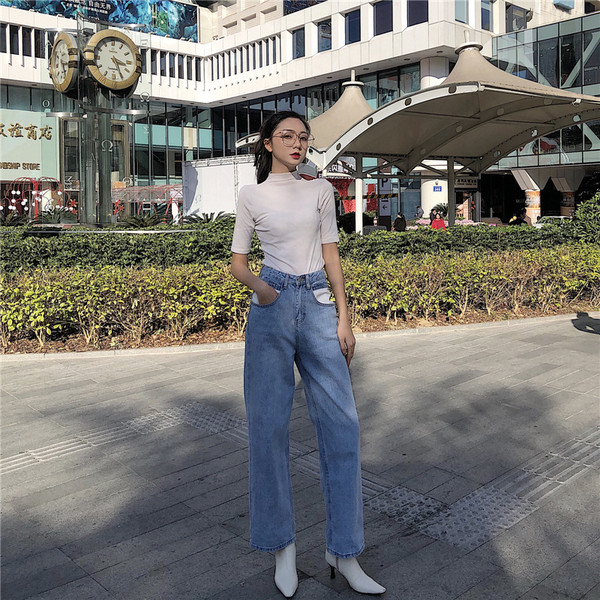 Női farmer retro stílusú új modell