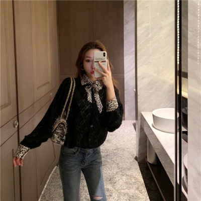 Modern női ing három színben leopárd mintával