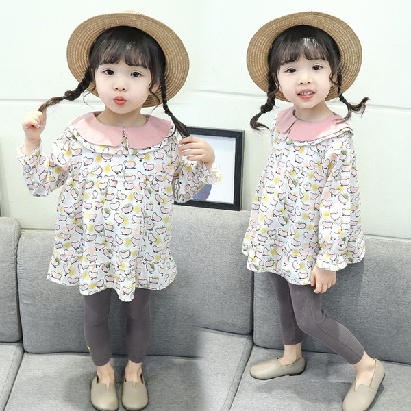 Modern gyerek blúz lányoknak vágott modell