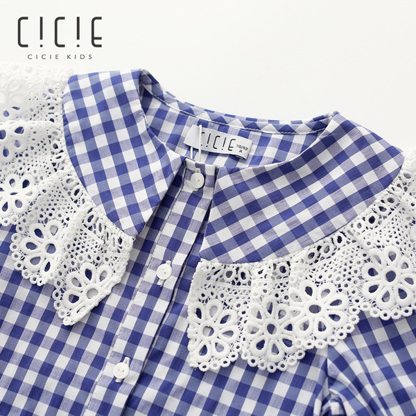 Modern kockás gyerek ing lányoknak