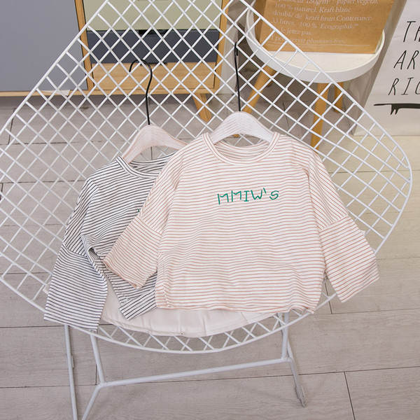 Gyermek csíkos blúz fiúknak és lányoknak két színben