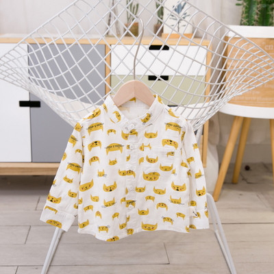 Παιδικό πουκάμισο για αγόρια με μακριά μανίκια σε δύο χρώματα