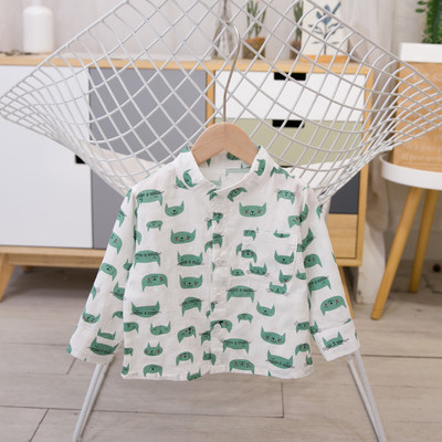 Παιδικό πουκάμισο για αγόρια με μακριά μανίκια σε δύο χρώματα