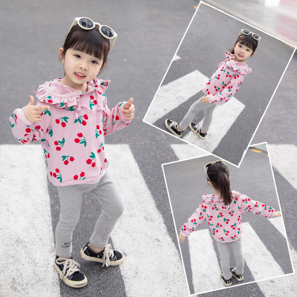 Παιδικί  μπλούζα για κορίτσια σε ροζ χρώμα με floral μοτίβα