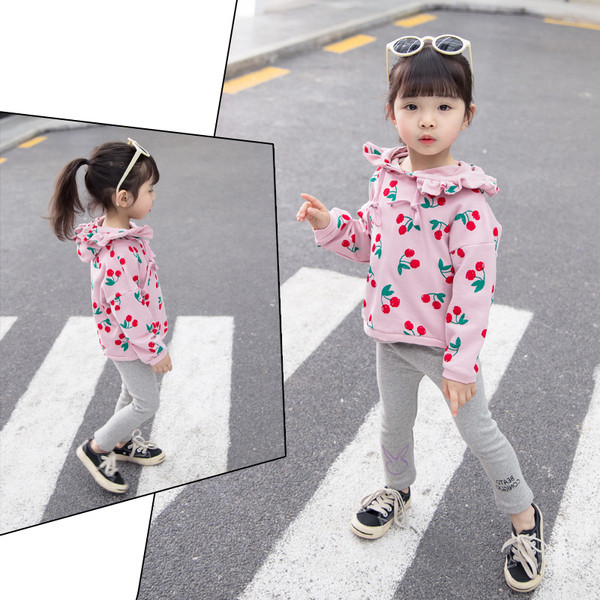 Παιδικί  μπλούζα για κορίτσια σε ροζ χρώμα με floral μοτίβα