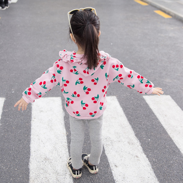 Παιδικί  μπλούζα για κορίτσια σε ροζ χρώμα με floral μοτίβα