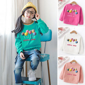 Gyerek blúz lányoknak különböző színekben, rátéttel