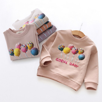 Детска блуза за момичета в различни цветове с апликация