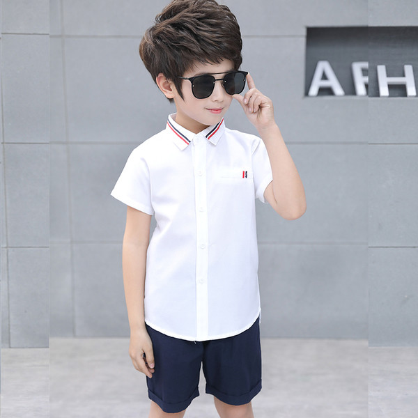 Modern gyereking rövid ujjú, dekoratív zsebbel