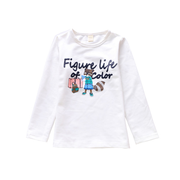 Alkalmi gyerekblúz fehér és rózsaszín mintával