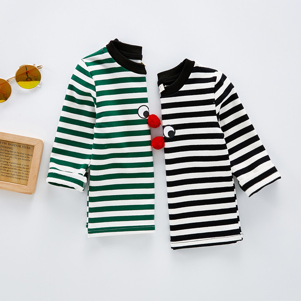 Gyermek csíkos blúz fiúknak két színben 3D elemmel