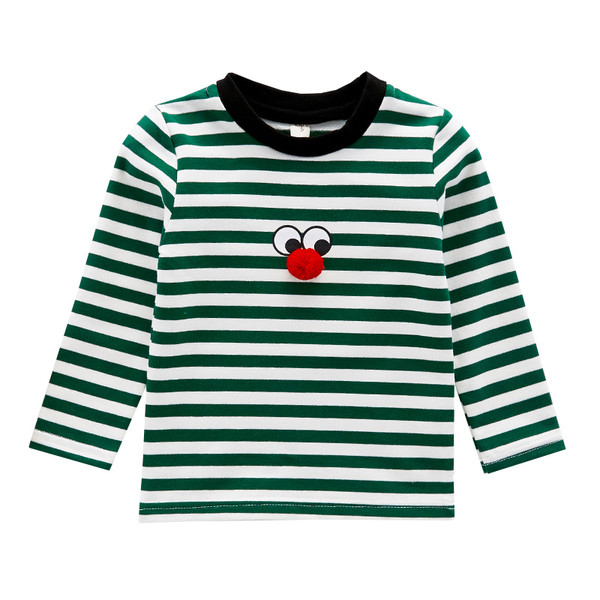 Gyermek csíkos blúz fiúknak két színben 3D elemmel