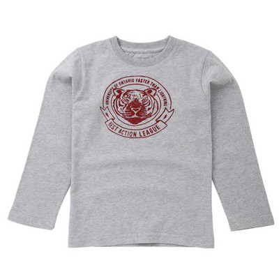 Gyerek blúz fiúknak fekete szürke és fehér rátéttel