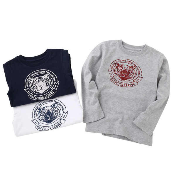 Gyerek blúz fiúknak fekete szürke és fehér rátéttel