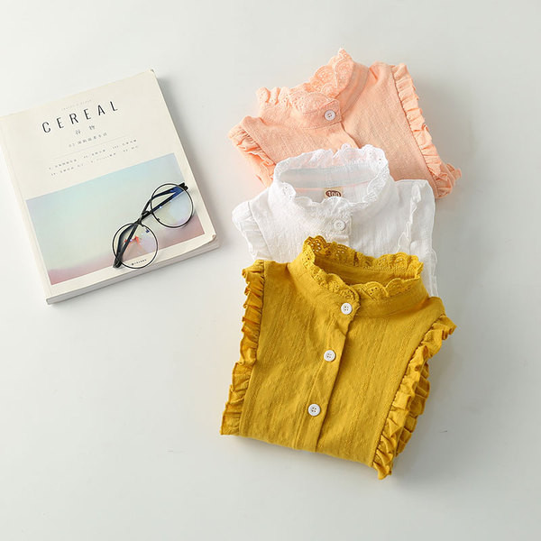 Gyermek ingek lányoknak csipkével, három színben