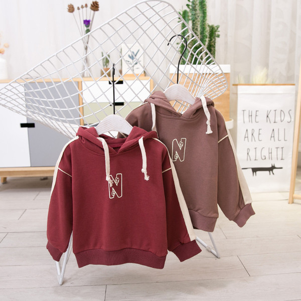 Lezser gyerek blúz fiúknak kapucnival két színben