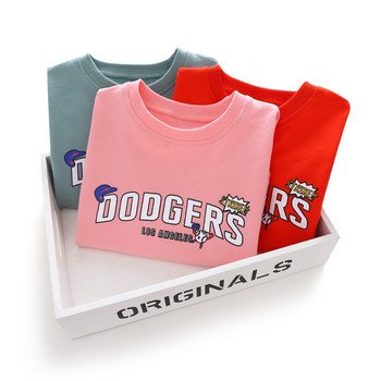 Спортно-ежедневна блуза за момичета в три цвята с щампа