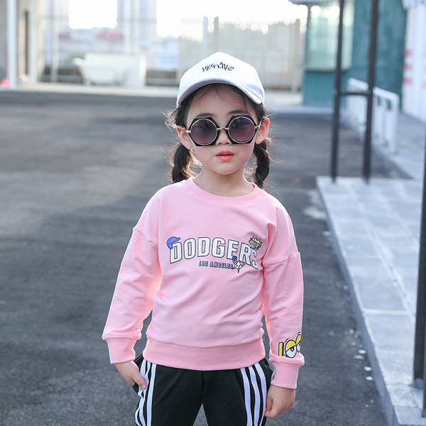 Αθλητική-casual μπλούζα για  κορίτσια σε τρία χρώματα με εκτύπωση