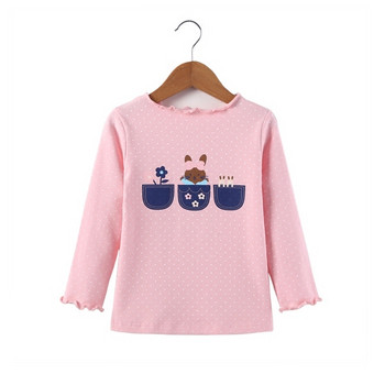 Παιδική μπλούζα για κορίτσια σε τρία χρώματα με εφαρμογές