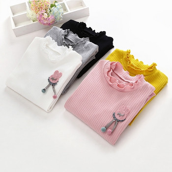 Παιδική μπλούζα για κορίτσια για την ανοιξη σε διάφορα χρώματα με τρισδιάστατο στοιχείο