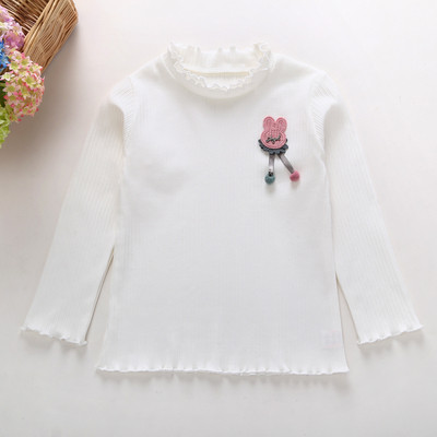 Tavaszi gyerekblúz lányoknak több színben 3D elemmel