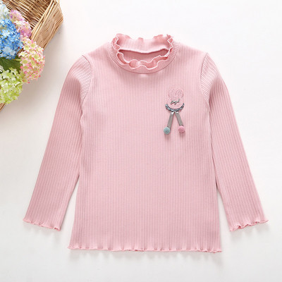 Tavaszi gyerekblúz lányoknak több színben 3D elemmel