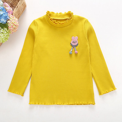 Tavaszi gyerekblúz lányoknak több színben 3D elemmel