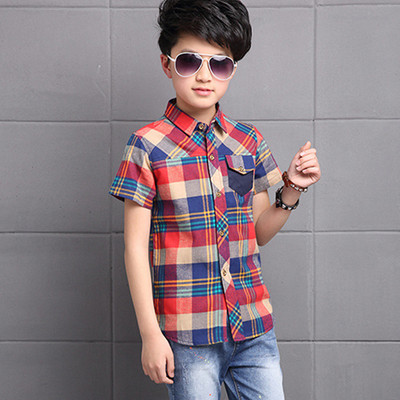 Alkalmi gyerek kockás ing két színben