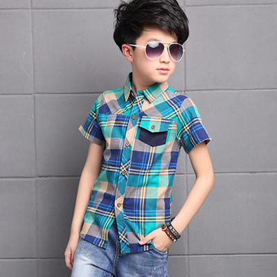 Alkalmi gyerek kockás ing két színben