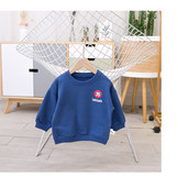 Alkalmi gyerek blúz fiúknak kék és fehér felirattal