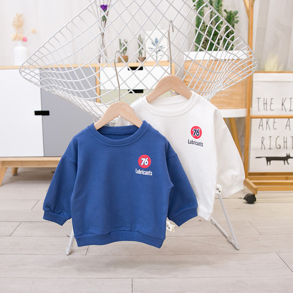 Alkalmi gyerek blúz fiúknak kék és fehér felirattal