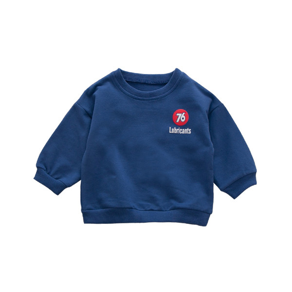 Alkalmi gyerek blúz fiúknak kék és fehér felirattal