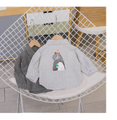 Modern gyereking fiúknak rátéttel és zsebekkel, két színben