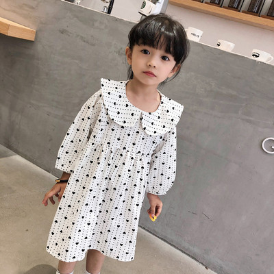 Нова детска пролетна рокля в бял цвят