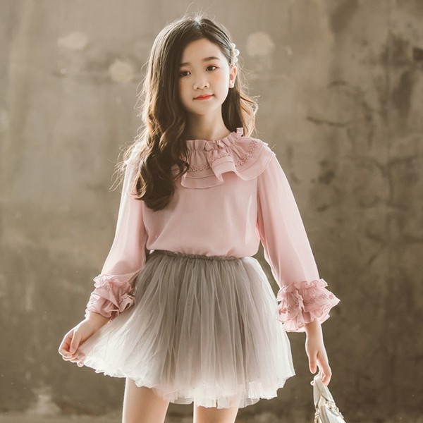 Gyereking lányoknak fehér és rózsaszín színben