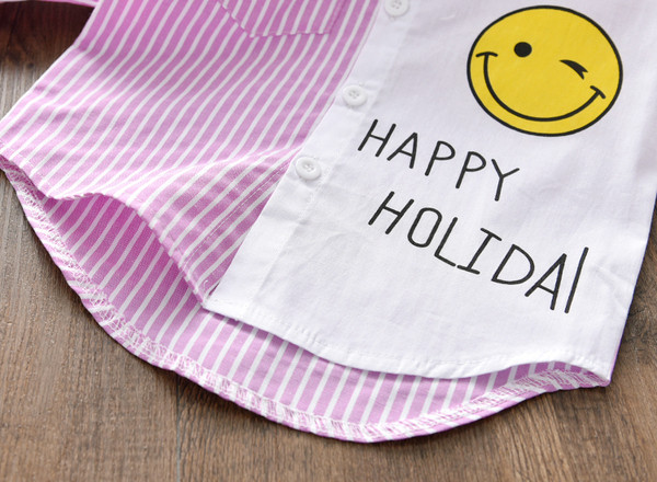 Modern csíkos gyereking két színben felirattal