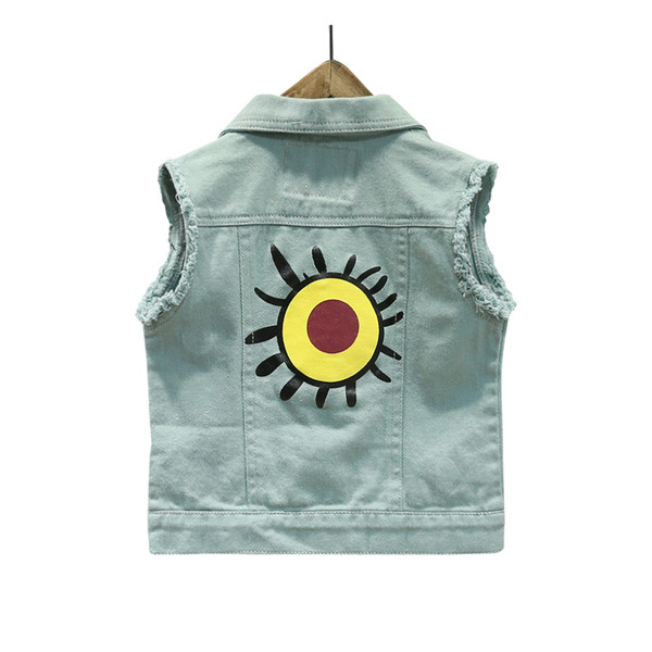 Παιδικό Casual τζιν σετ  με κεντήματα σε δύο χρώματα