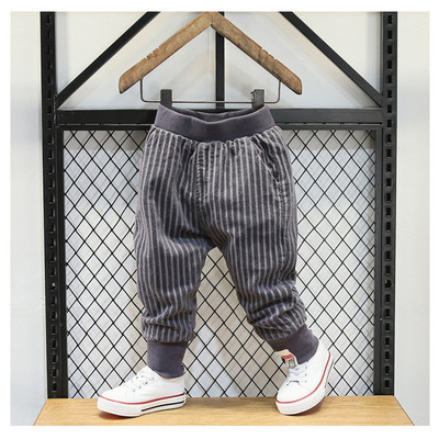 Модерен детски раиран панталон в три цвята 