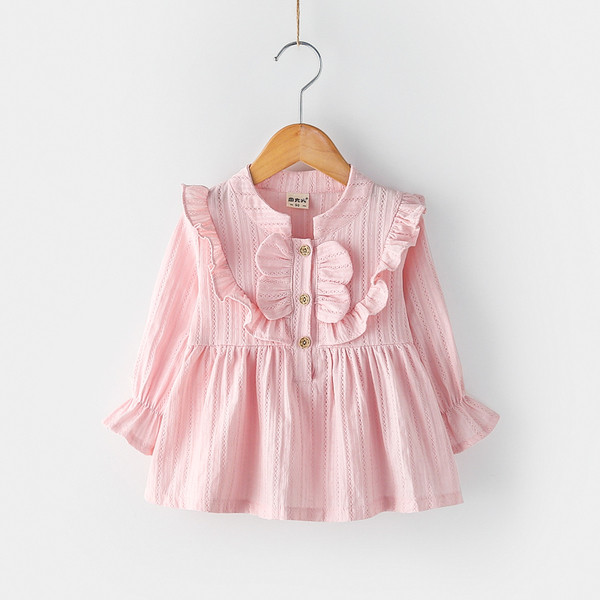 Gyermek ing lányoknak három színben hímzéssel