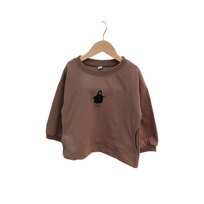 Alkalmi gyerek blúz fiúknak hosszú ujjal és rátéttel