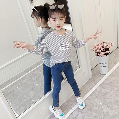 Modern gyerek blúz lányoknak három színben, mintával